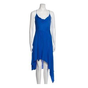 Alice + Olivia Vibrant Blue Asymmetrical Dress